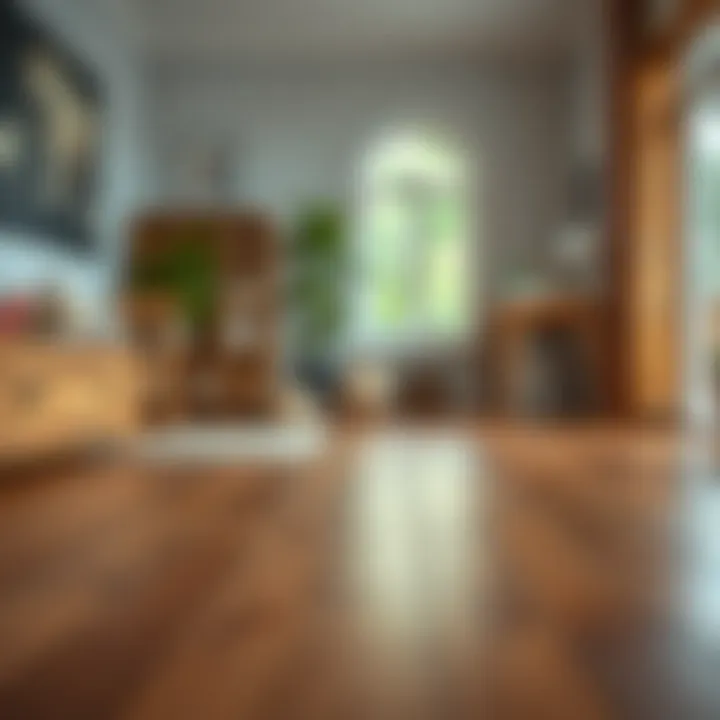 Selection of high-quality wood stain for flooring