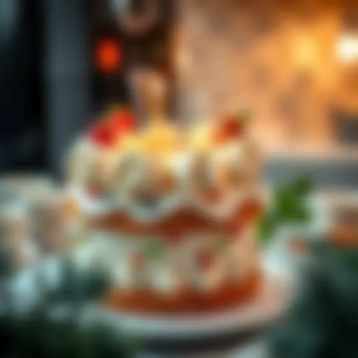 Decorated airfryer cake showcasing creativity