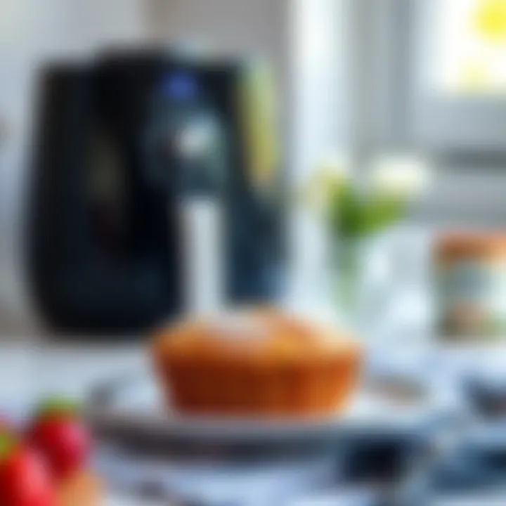 Delicious airfryer cake ready to be enjoyed