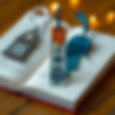 Artistic felt bookmark designs with intricate patterns