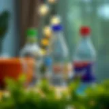 Creative upcycling project using plastic bottles