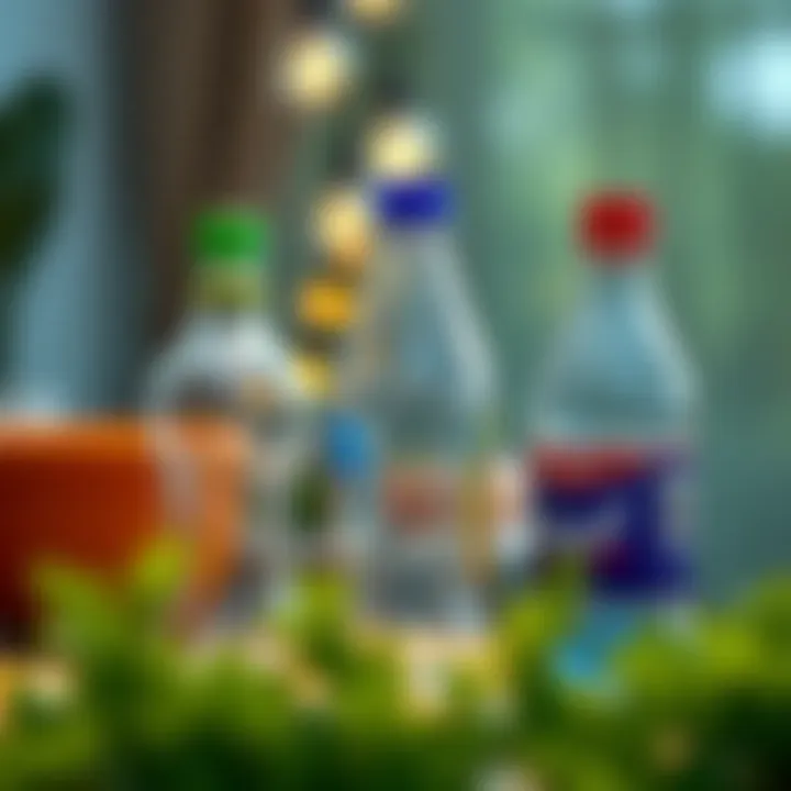 Creative upcycling project using plastic bottles