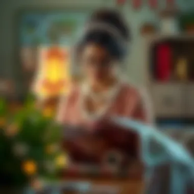 Repurposing old newspapers into decorative items