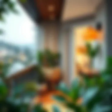 Stylish balcony transformation with modern design