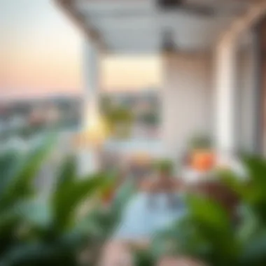 Designing a Relaxation Space on Your Balcony A serene balcony setting perfect for relaxation and enjoyment