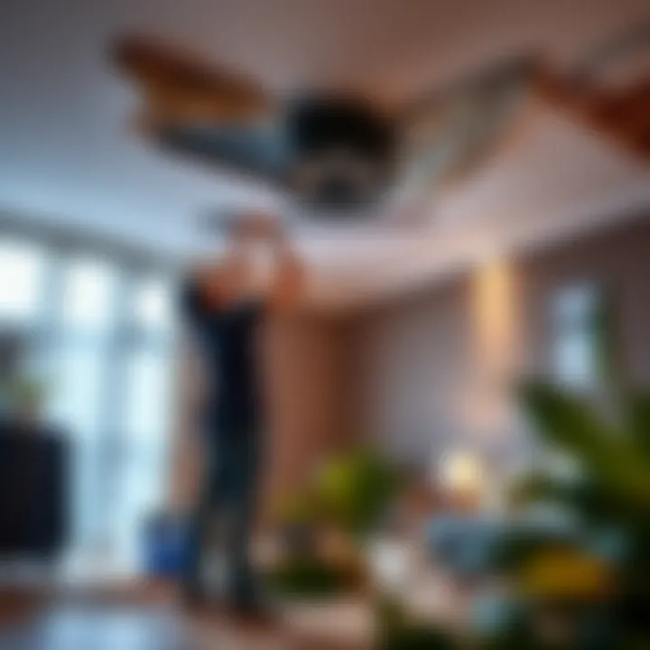 Final inspection of the ceiling after removal