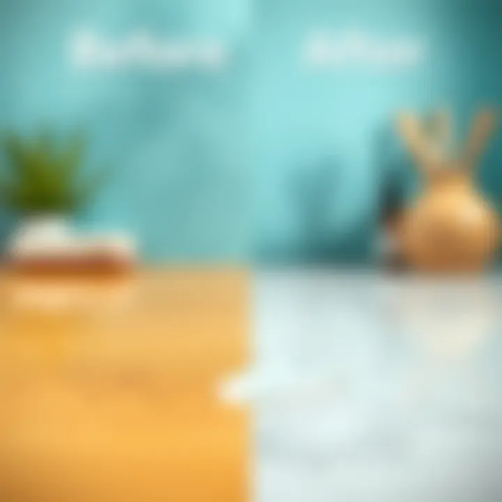 Before and after image of a cleaned surface without paint stains