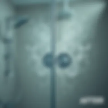 Before and After Shower Cleaning Before and after cleaning shower glass