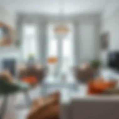 Stylish color combinations with white furniture in interior design