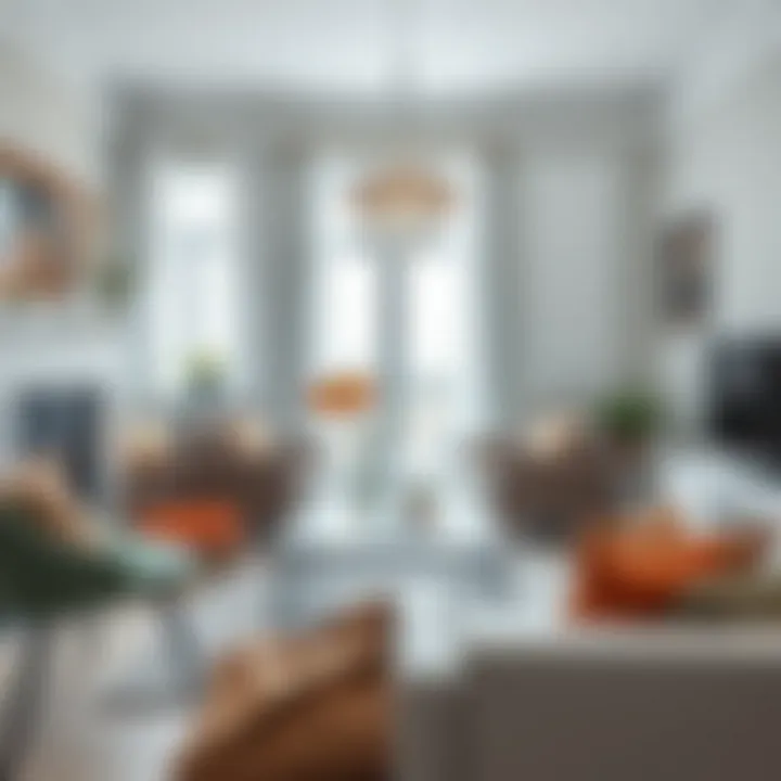 Stylish color combinations with white furniture in interior design