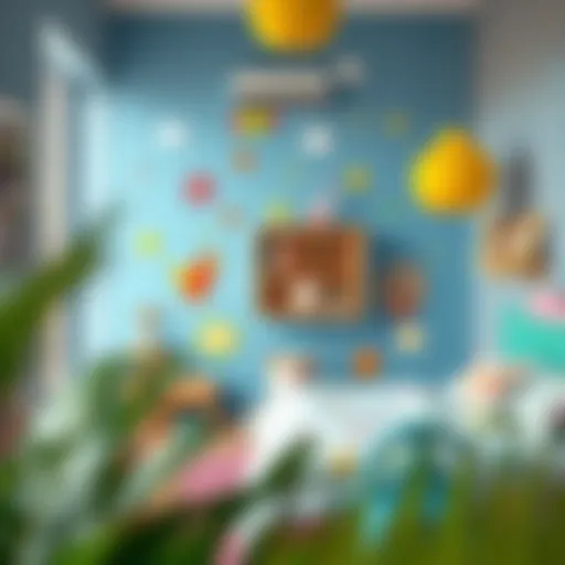 Imaginative Colorful Décor for Kids' Spaces A vibrant and imaginative child’s room with colorful wall decals