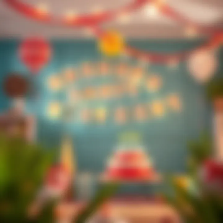 Fun and imaginative birthday banner design