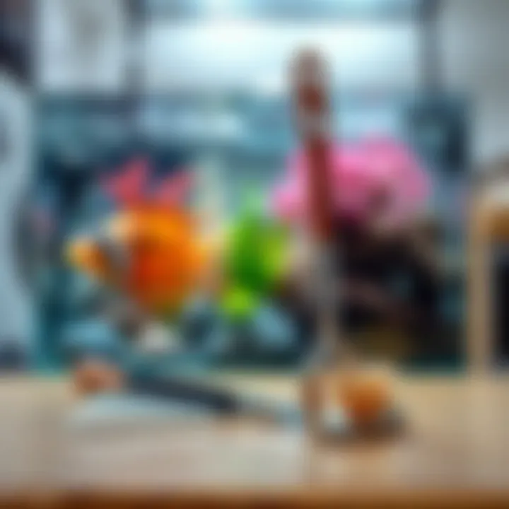 Essential cleaning tools for aquarium maintenance