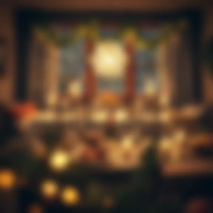 Intimate Atmosphere for Celebrating New Year Cozy ambiance for an intimate New Year's dinner