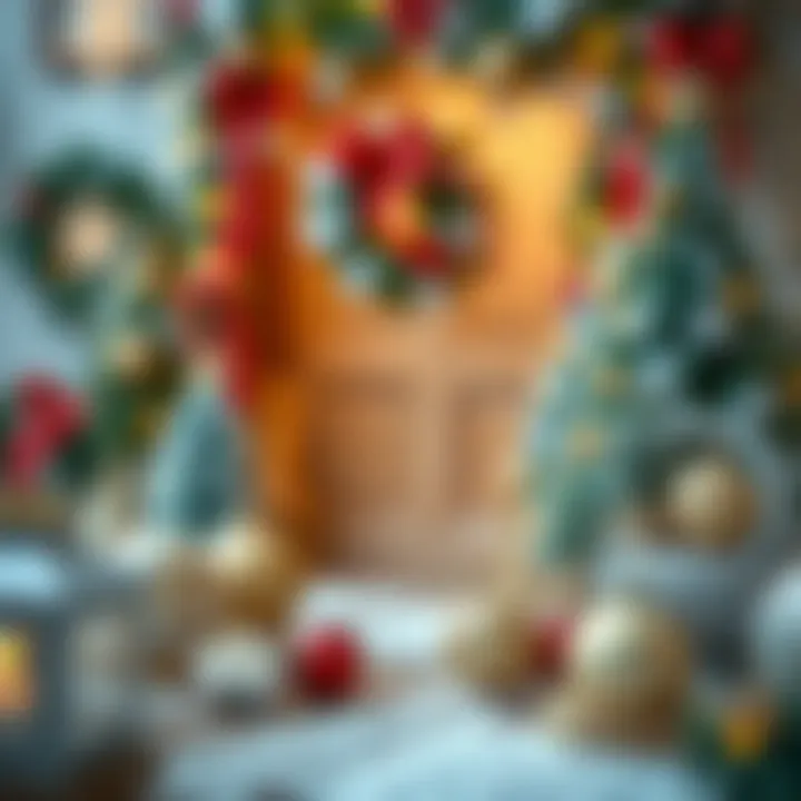 Craft Materials for Festive Ornaments Craft materials for making festive door ornaments