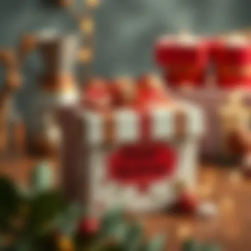 Crafted gift box adorned with unique decorations