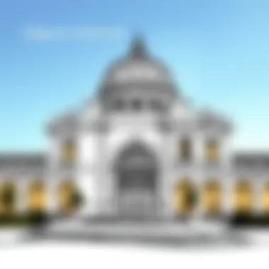 Elegant Architectural Sketch Sophisticated ink sketch of an architectural structure for elegant decor