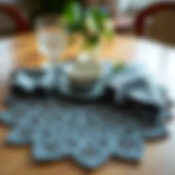 Elegant crochet placemat design