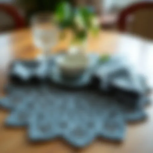 Elegant crochet placemat design