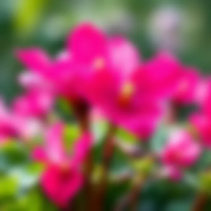 Cyclamen Flower Beauty Vibrant cyclamen flower in full bloom