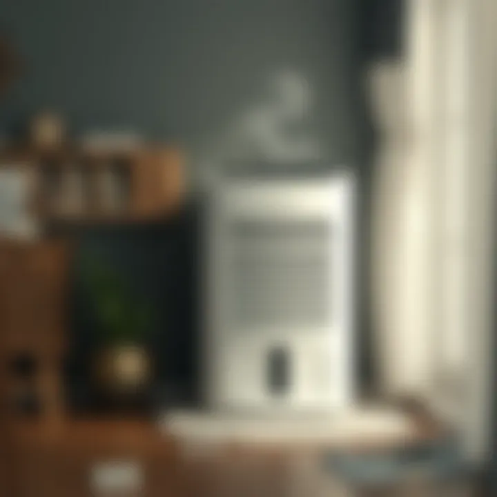 Managing Humidity with a Dehumidifier Dehumidifier in a damp area