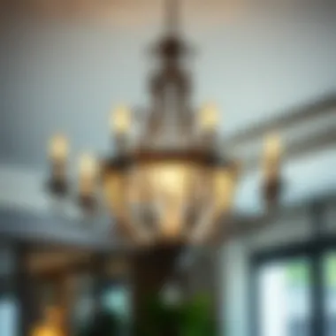 Elegant Iron Chandelier Design Elegant iron chandelier design showcasing intricate details