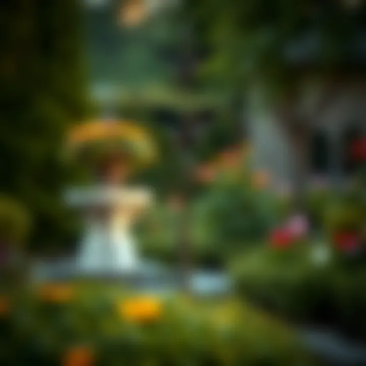 Elegant iron garden sculpture