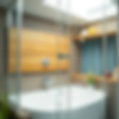 Close-up of a streak-free shower glass