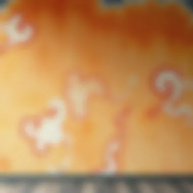 Rustic texture wall with a unique color palette for a warm feel