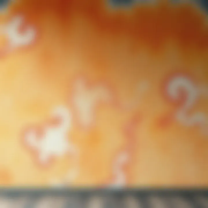 Rustic texture wall with a unique color palette for a warm feel