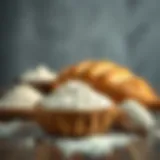 Different types of flour used in bread making