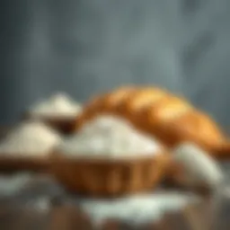 Different types of flour used in bread making