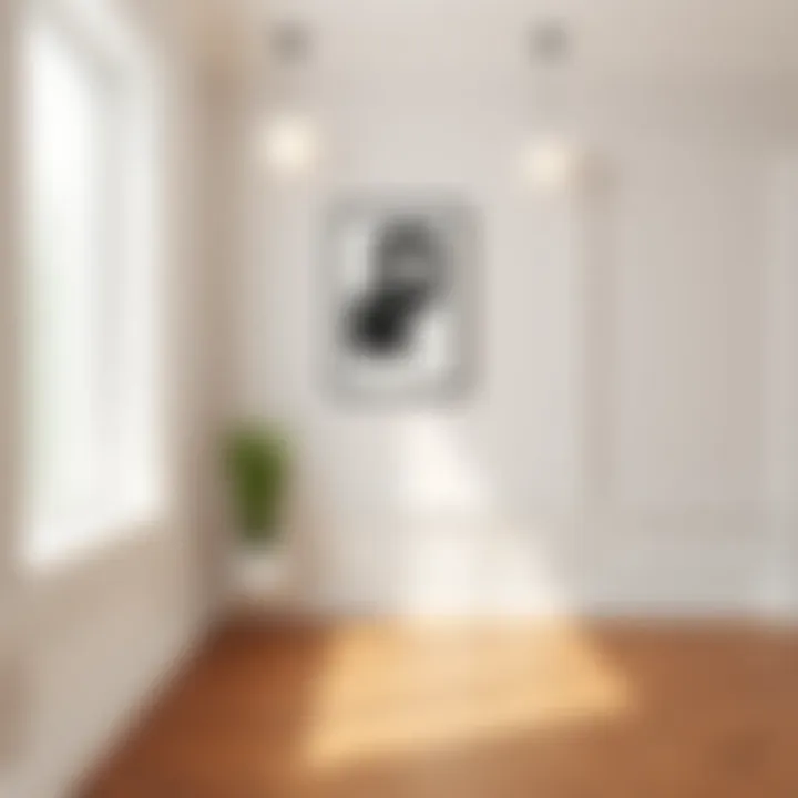 Modern Interior Featuring Skirting Board Elegant white skirting board in a modern interior