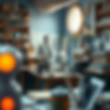 Inspiring Creative Workspace A creative workspace filled with sculpting materials