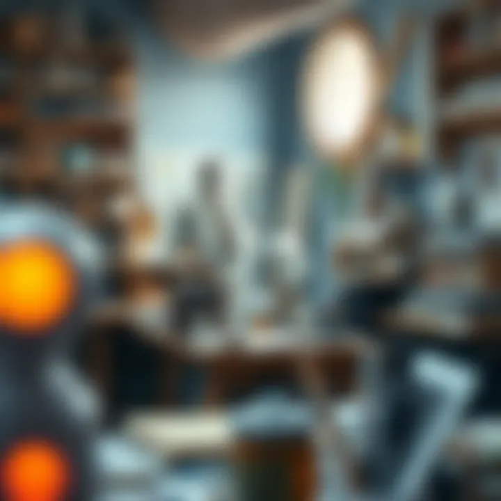 Inspiring Creative Workspace A creative workspace filled with sculpting materials