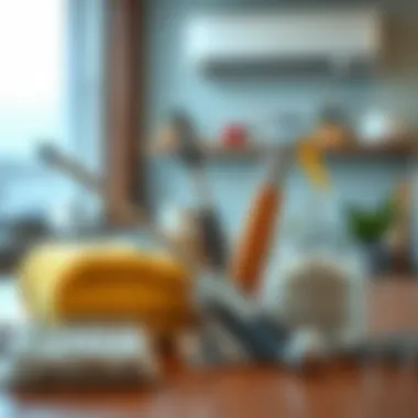 Essential cleaning tools for air conditioning maintenance