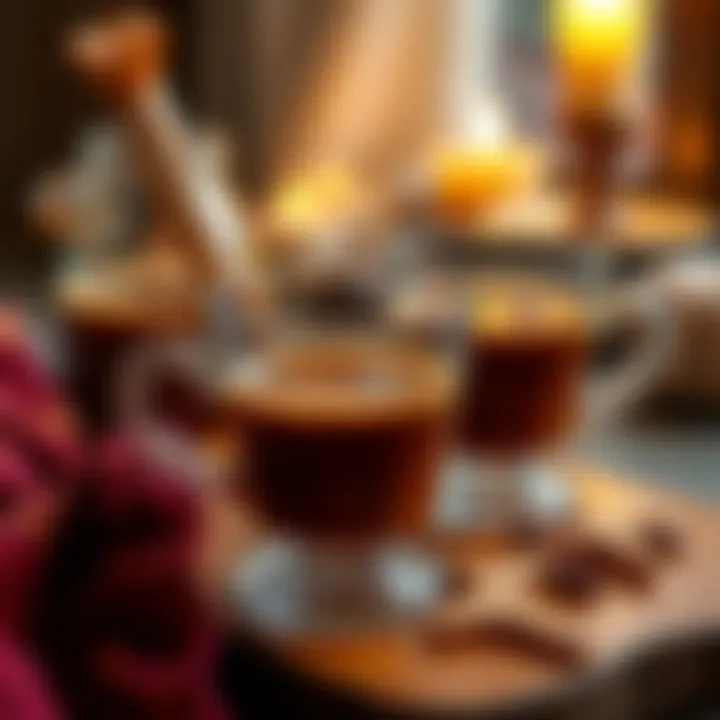 Elegant Cups of Mırra Elegant mırra cups showcasing the rich beverage