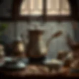 Traditional Mırra Brewing Setup Traditional mırra brewing setup with unique utensils