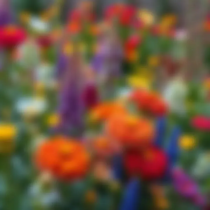 A Flourishing Perennial Garden Throughout the Seasons Vibrant garden with perennial flowering plants