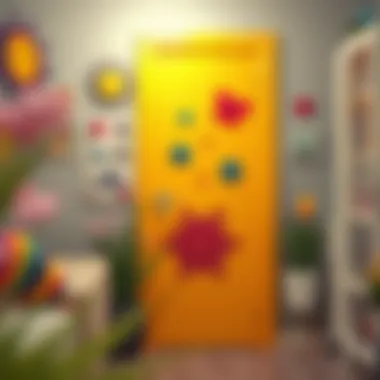 DIY Decorative Elements for Teen Doors DIY decorative elements for a door that reflects creativity and youthful energy.