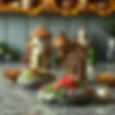 Creative project featuring decorated granite stones