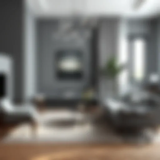 Sophisticated Grey Decor Elegant grey interior showcasing modern design