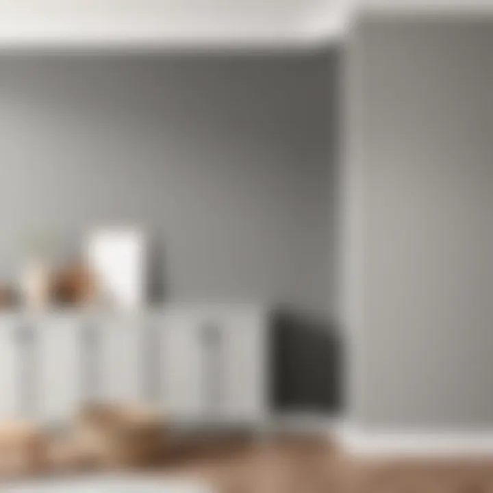 Grey Paint Color Palette Various shades of grey paint swatches