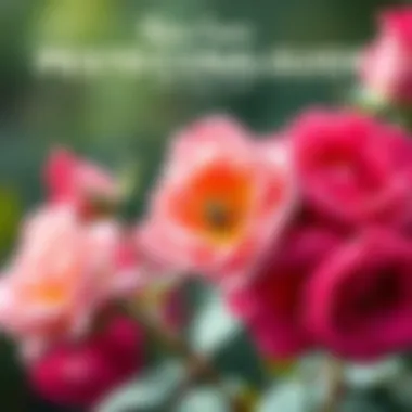 An illustrated guide displaying various pests affecting roses and their control measures