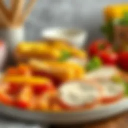 Colorful and nutritious meal for children