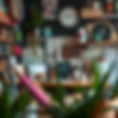 An Inspiring Artist's Workspace for DIY Creations An artist's workspace filled with various art supplies