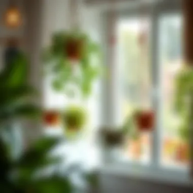 Hanging plants for kitchen decor