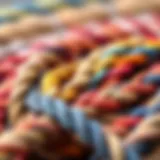 Innovative Textures of Koçtaş Rope Colorful braided rope showcasing various textures