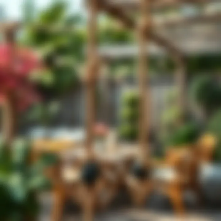 Functional Applications of Rope in Outdoor Spaces Rope used in a functional outdoor setting