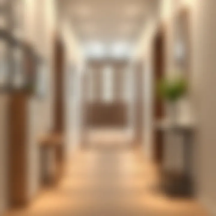 Modern Rugs Enhancing Hallway Style Stylish hallway with a modern rug adding character